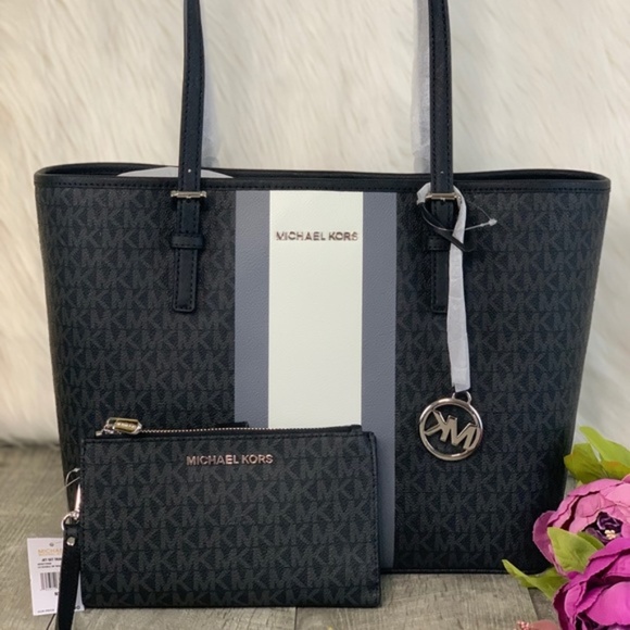 Michael Kors Handbags - Michael Kors Carryall Tote and Matching Wallet Set